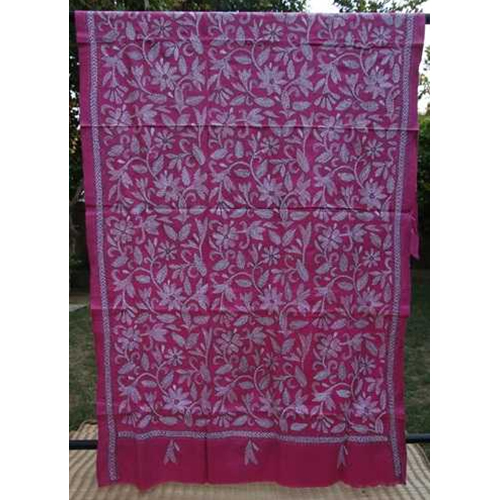 Purna Kantha Woolen Shawl - Design: Customized