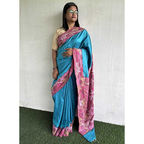 Neha Silk Kantha Saree - Color: Multi Colour