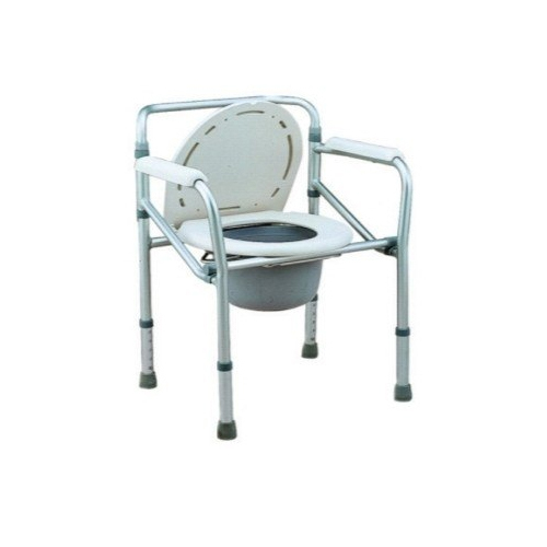 Folding Commode Chair - Color: White