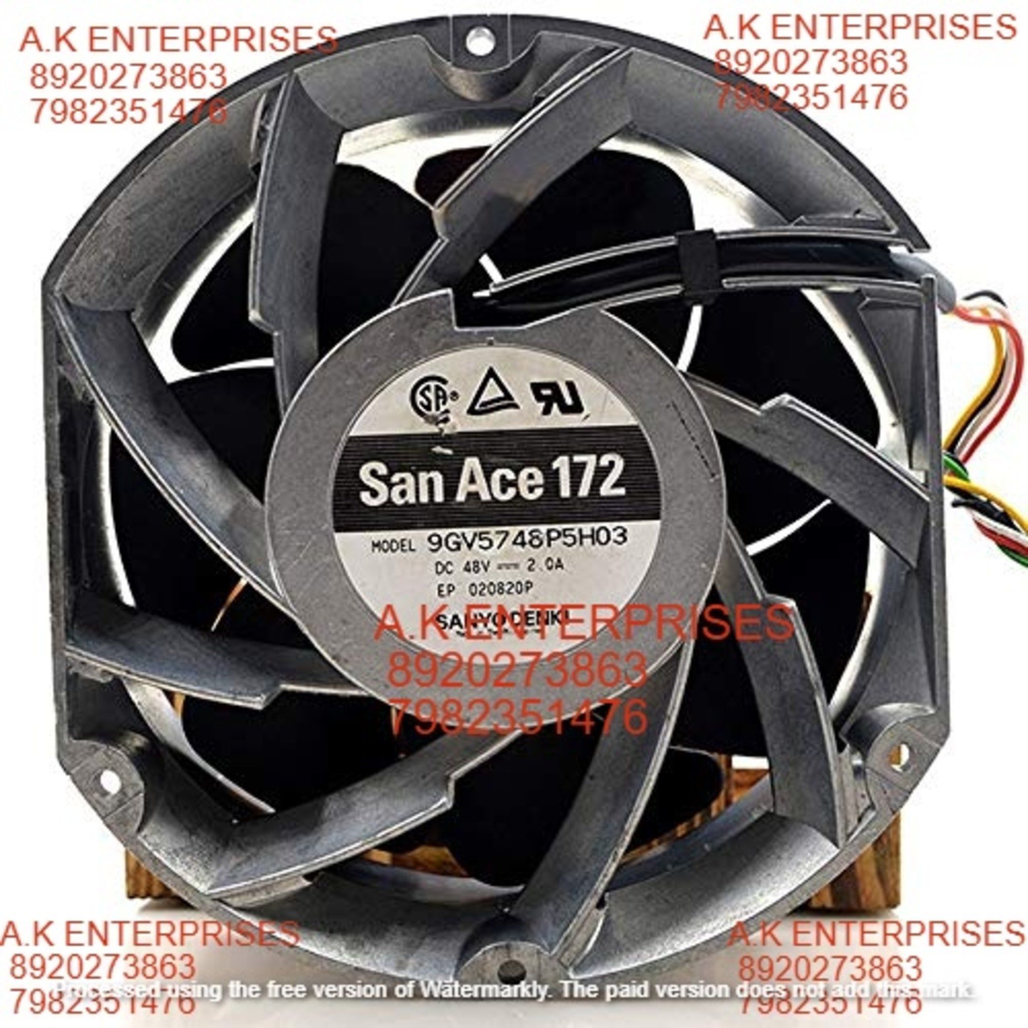 SANACE 9GV5748P5H03 DC48V 2.0A 17251 17CM SPARC M5000 Oval Power Server Cooling Fan