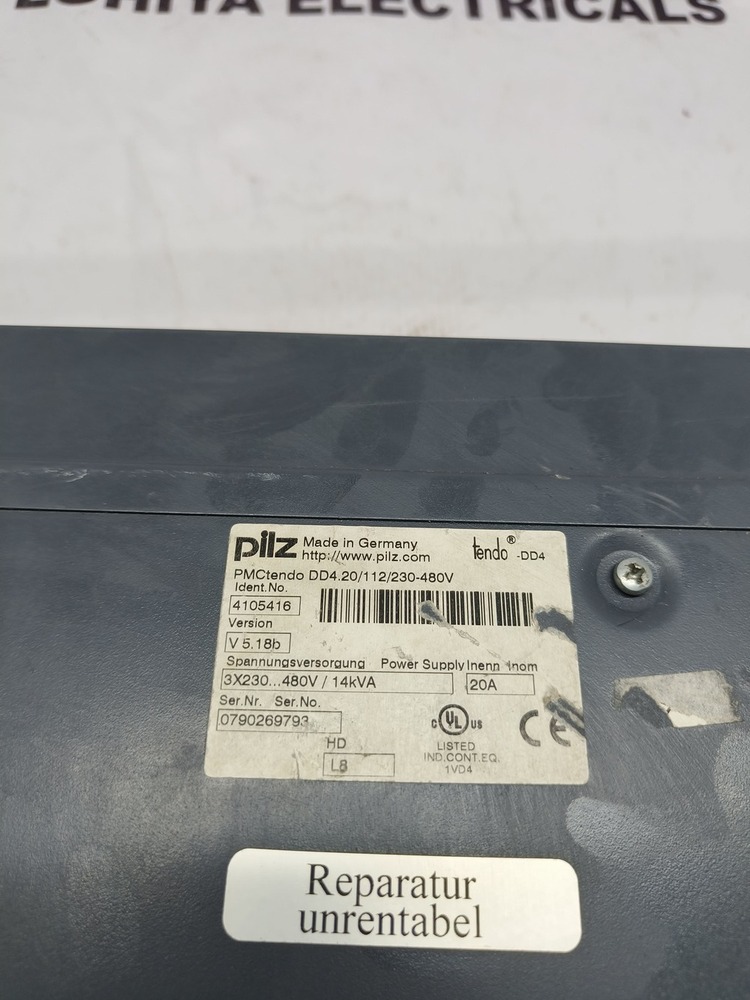 PILZ PMCTENDO DD4.20/112/230-480V SERVO AMPLFR