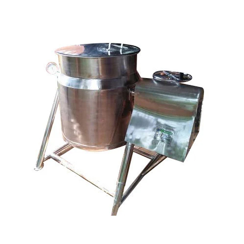 Semi Automatic Steam Cooking Vessel