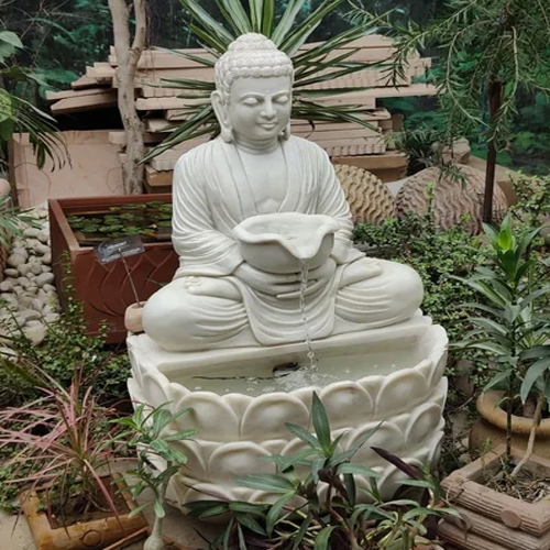 White Marble Buddha Statue