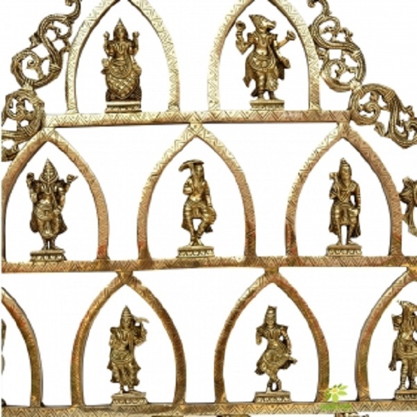 Dashavatara -Ten Incarnations- Avatars of Lord Vishnu - Brass Statue - Home Decor