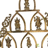 Dashavatara -Ten Incarnations- Avatars of Lord Vishnu - Brass Statue - Home Decor