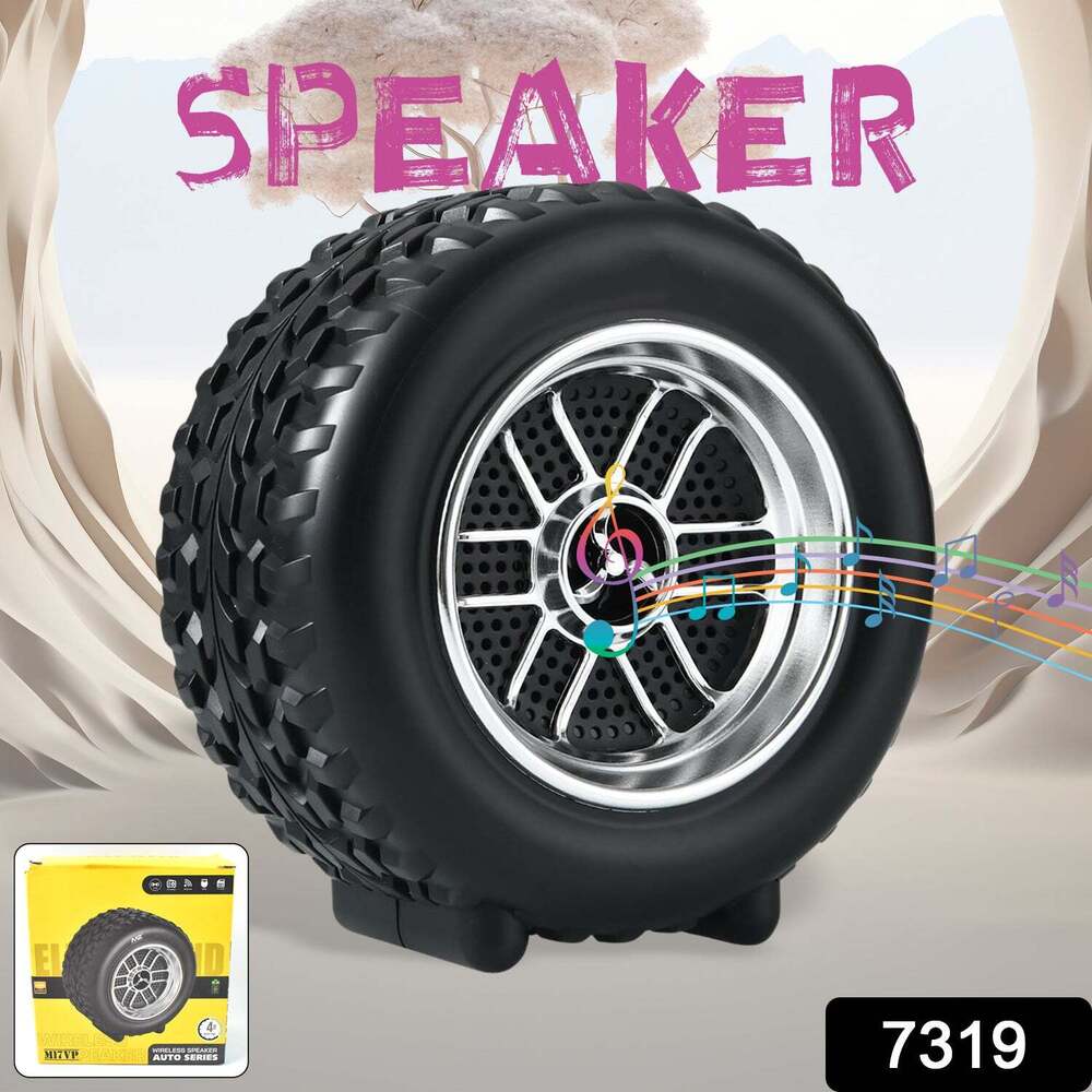 Portable Tyre / Wheel Shape Wireless Bluetooth Speakers