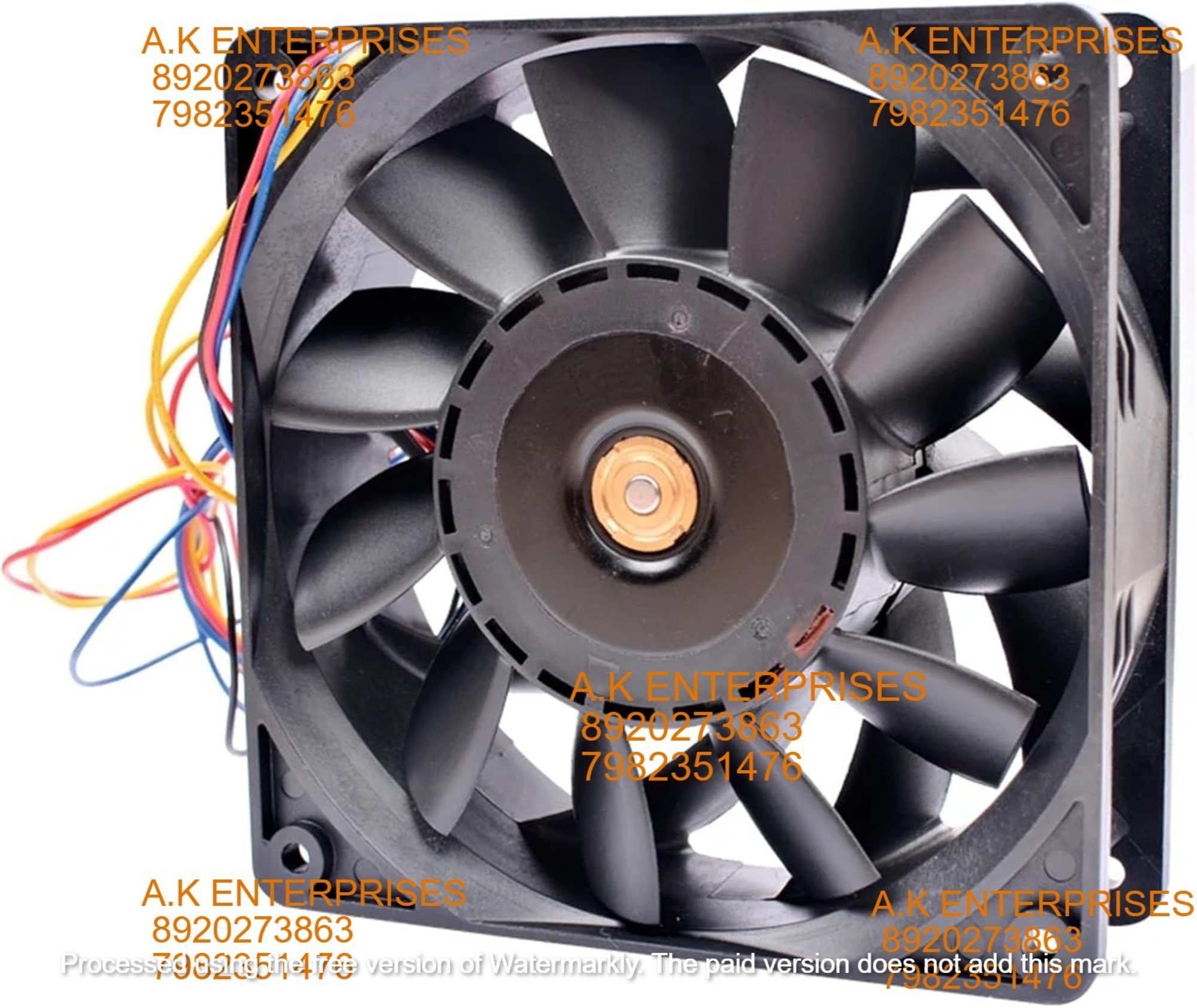 Avc 2b12038b48u 120mm 120x120x38mm 12cm Dc48v 1.30a High Volume Cooling Fan For Server Cabinet - Color: Black