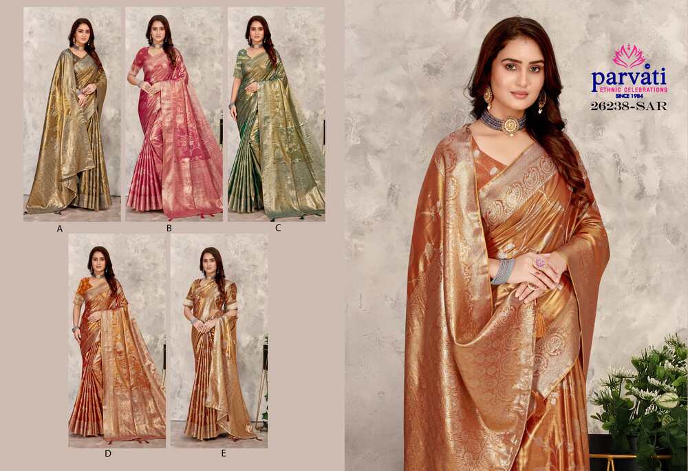 Parvati Multicolor Rapier Silk Saree -26238