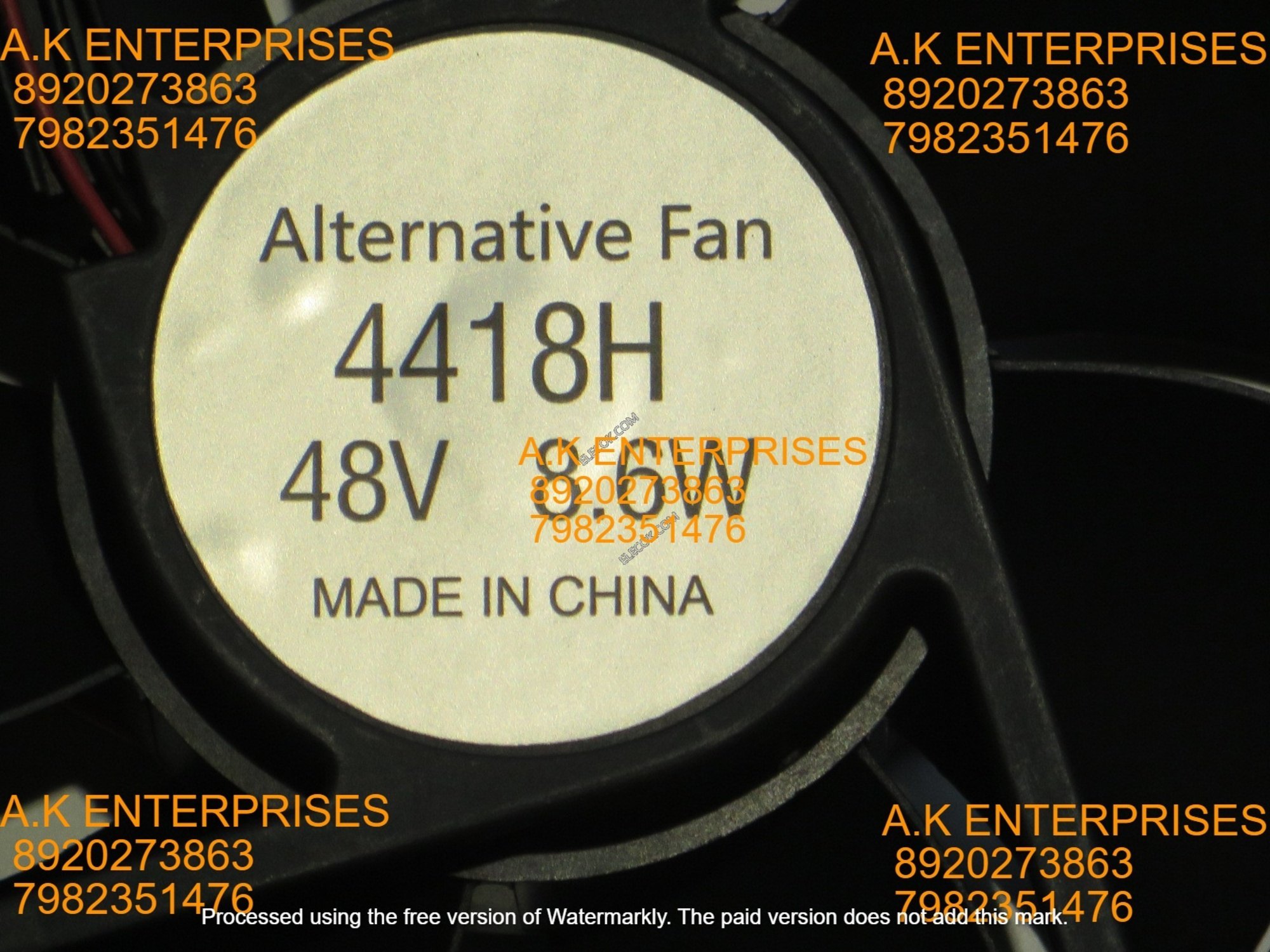 EBMPAPST 4418H Axial Fan 48V-0.18A 8.6W DC Brushless Air Cooling Fan 4300 RPM 120 * 120 * 38mm 2-Wre