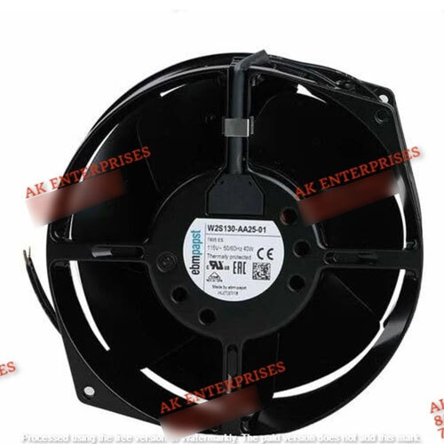 ebmpapst W2S130AA0301 Axial Fan 230V-50/60Hz 0.31A 45W DC Brushless Air Cooling Fan 2800 RPM 172 * 150 * 51mm 2-Wire (Metal)