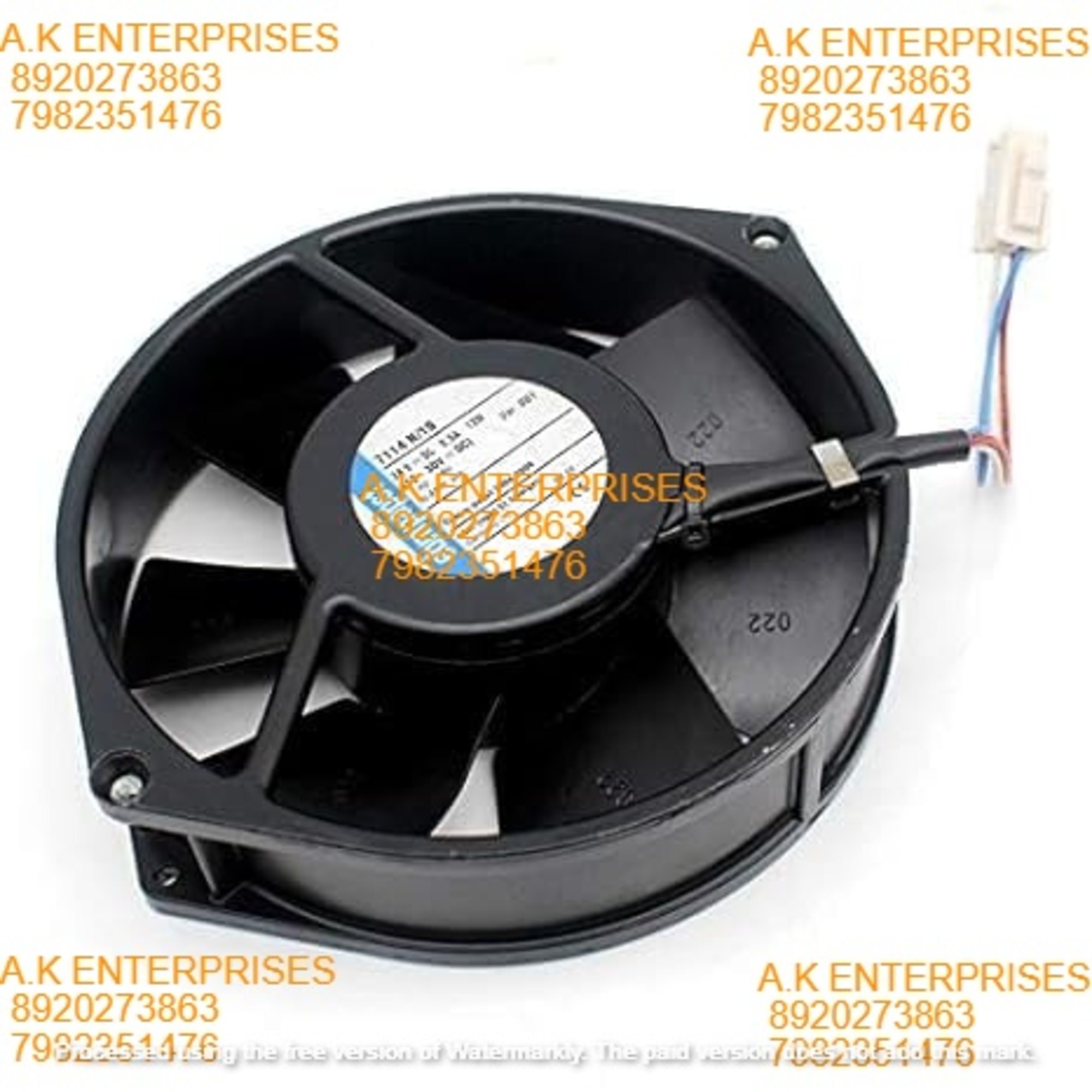  EBMPAPST 7114 N/19 Axial Fan 24V-0.5A 12W DC Bushless Air Cooling fan 5000 RPM 150 * 150 * 50mm 2-Wire (Metal)