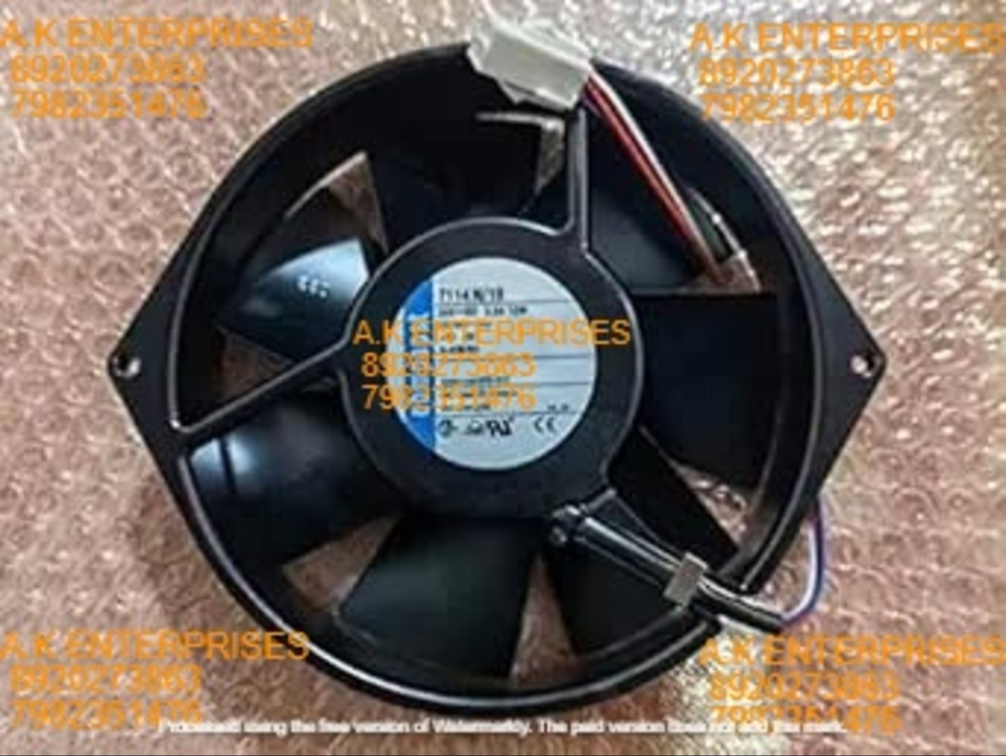  EBMPAPST 7114 N/19 Axial Fan 24V-0.5A 12W DC Bushless Air Cooling fan 5000 RPM 150 * 150 * 50mm 2-Wire (Metal)