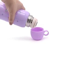 CherryBox Cartoon Printed - Sipper Water Bottle with Straw & Cover for Children - Stainless Steel 500 ML