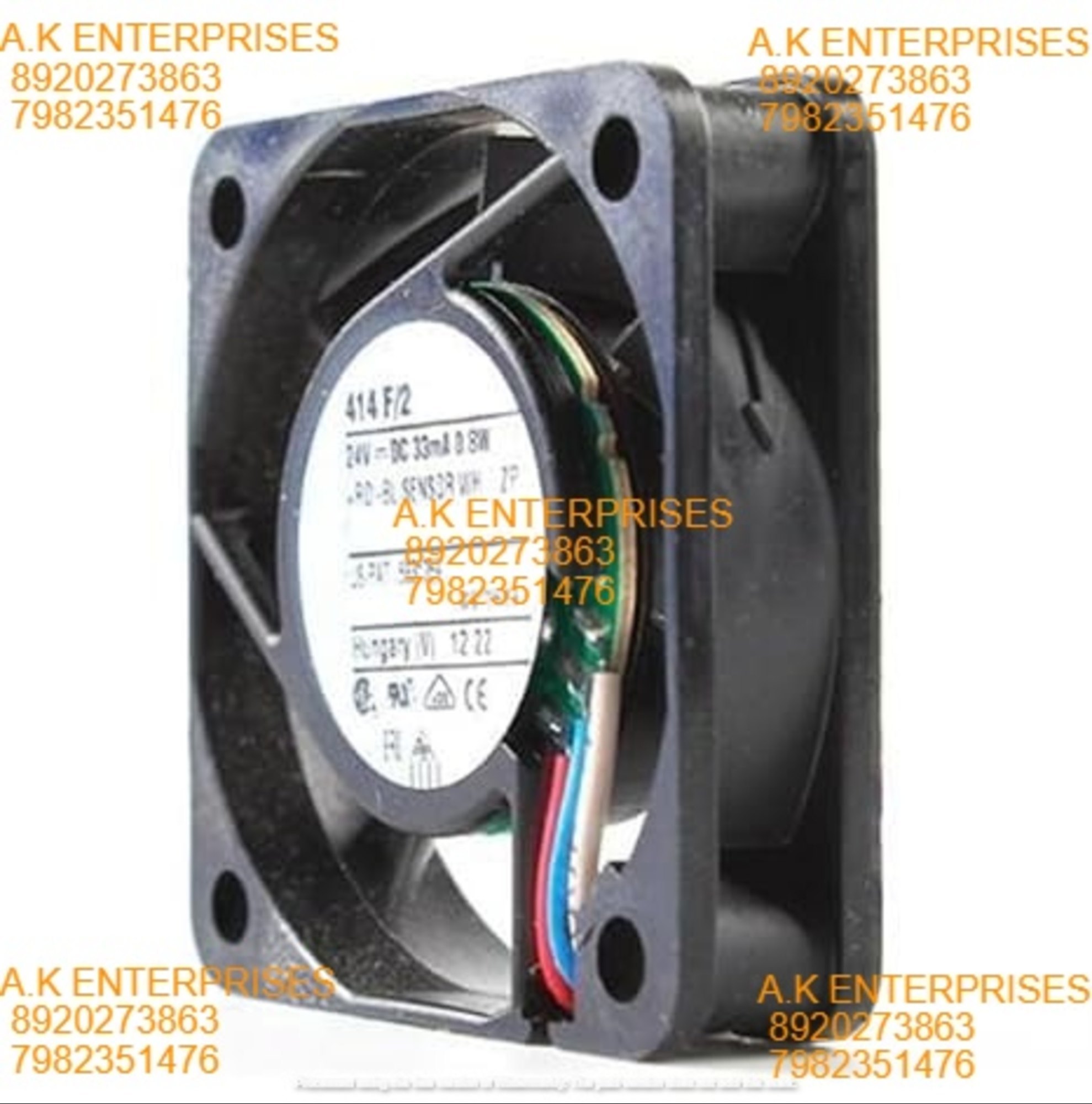 ebmpapst 414 F/2 Axail Fan 24V-33mA 0.8W DC Brushless Air Cooling Fan 5400 RPM 40 * 40 * 10mm 3-Wire