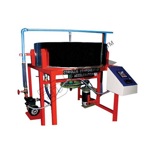 Coriollis Component Of Acceleration Apparatus - Stainless Steel, 300mm Length Rotating Arms, Variable Speed Pump, Rpm Indicator | Engineering Testing Equipment For Detailed Coriolis Analysis