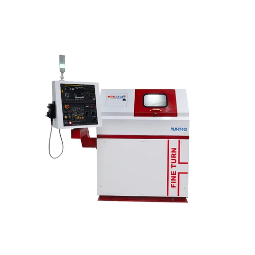 Educational Cnc Lathe Machine With Fanuc Controller - Color: Red & White