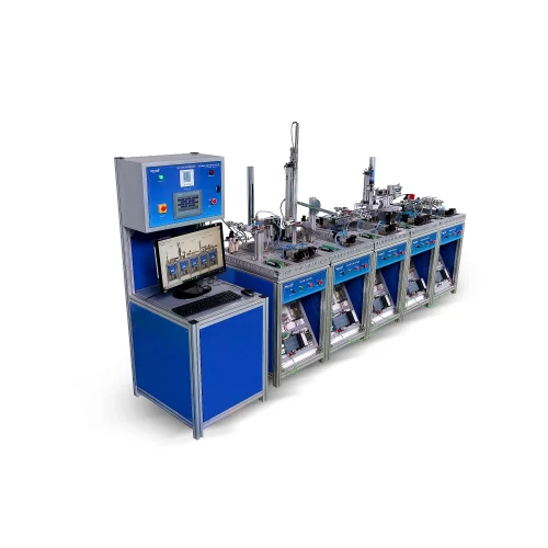 Industry 4.0 Modular Manufacturing Set Up For Education - Color: Blue