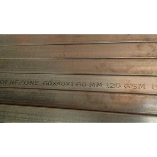 60x40x1.60mm GI Rectangular Pipes - High-Quality Iron, AISI Hot Rolled, Galvanized Manual Polish Finish, Alloyed for Harsh Environments, 1-Year Warranty