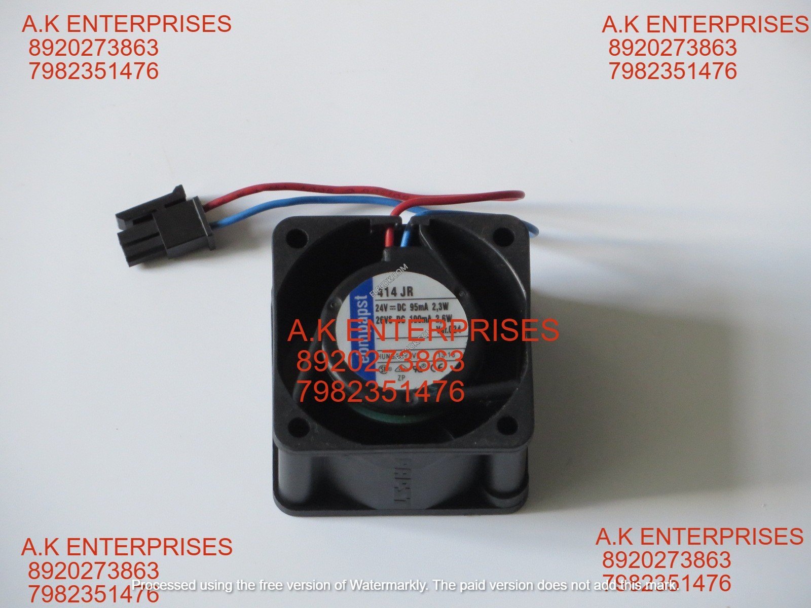 embpapst 414 JR Axial Fan 24V-95mA 2.3W DC Brushless Air Cooling fan 10300 RPM 40 * 40 * 25mm 2-Wire