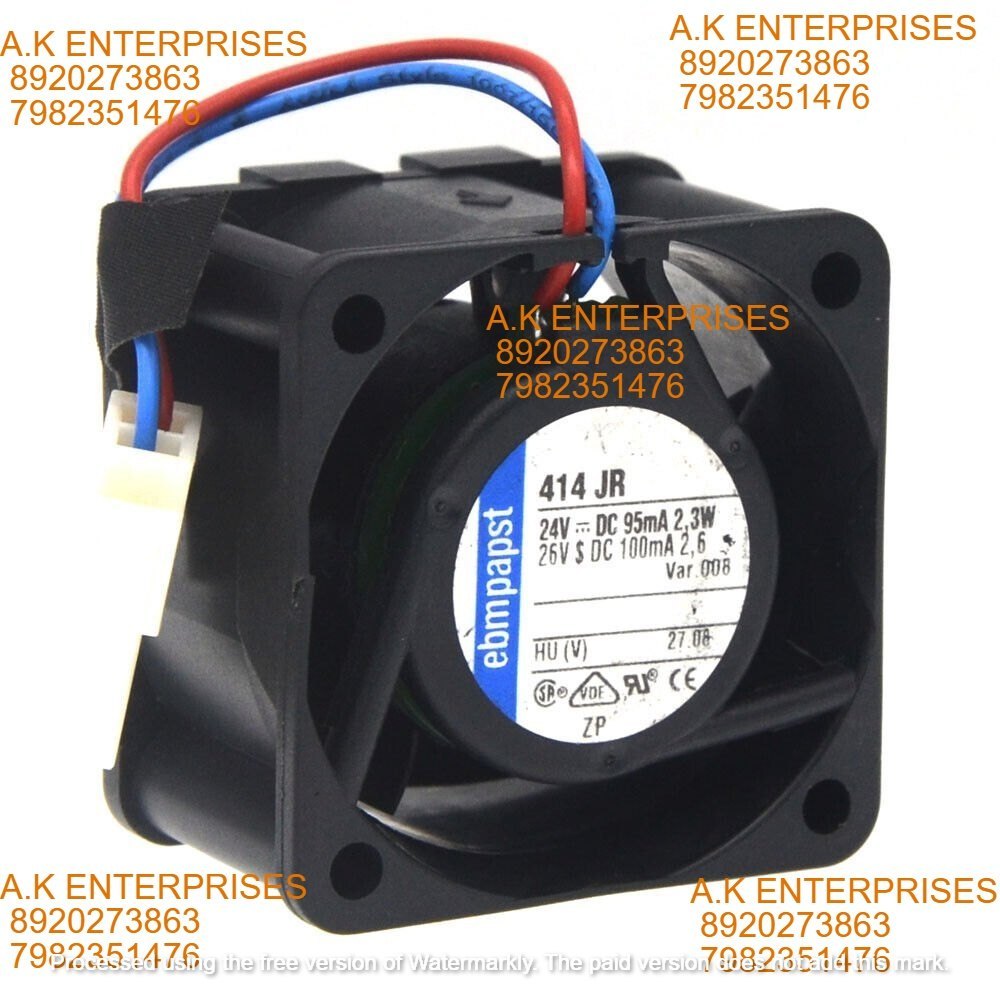  embpapst 414 JR Axial Fan 24V-95mA 2.3W DC Brushless Air Cooling fan 10300 RPM 40 * 40 * 25mm 2-Wire