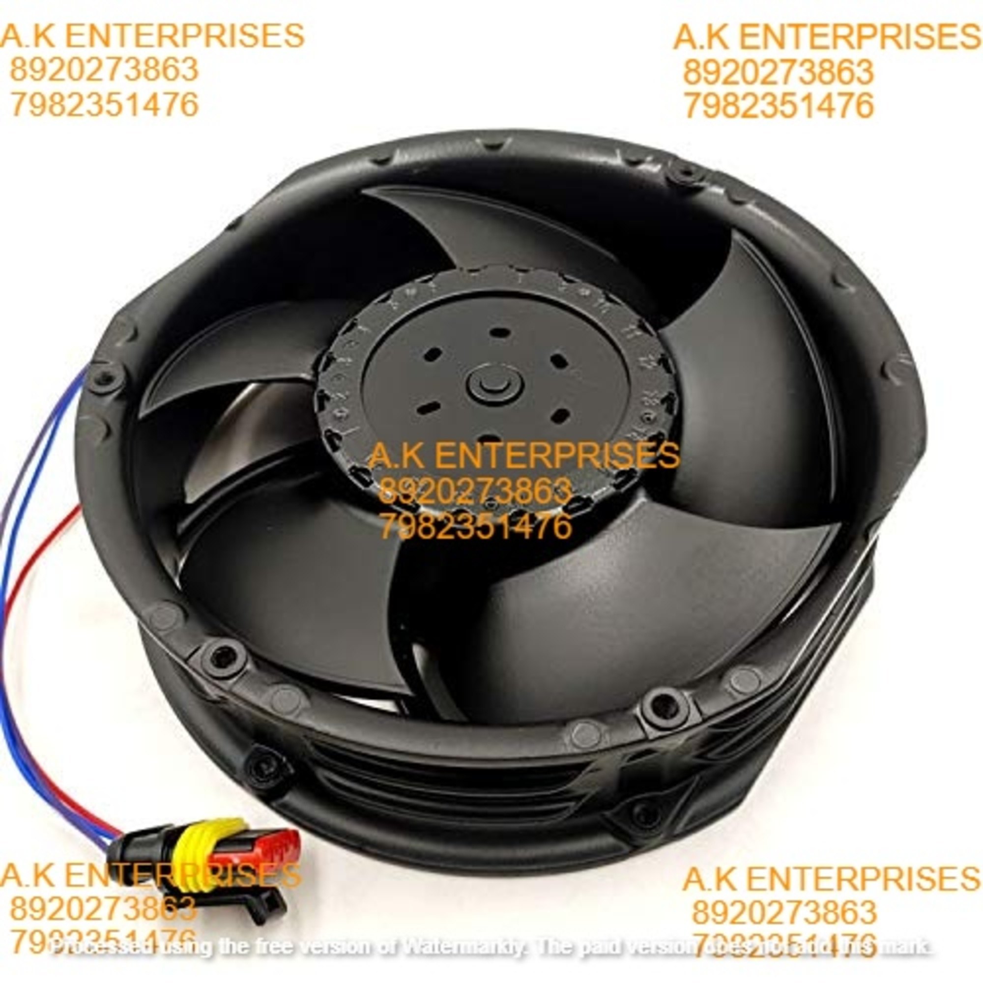 Ebmpapst 6318/2tdhhp Axial Fan 48v-2.65a 127w Dc Brushless Air Cooling Metal Fan 7000 Rpm 172 * 50mm 4-wire - Color: Black