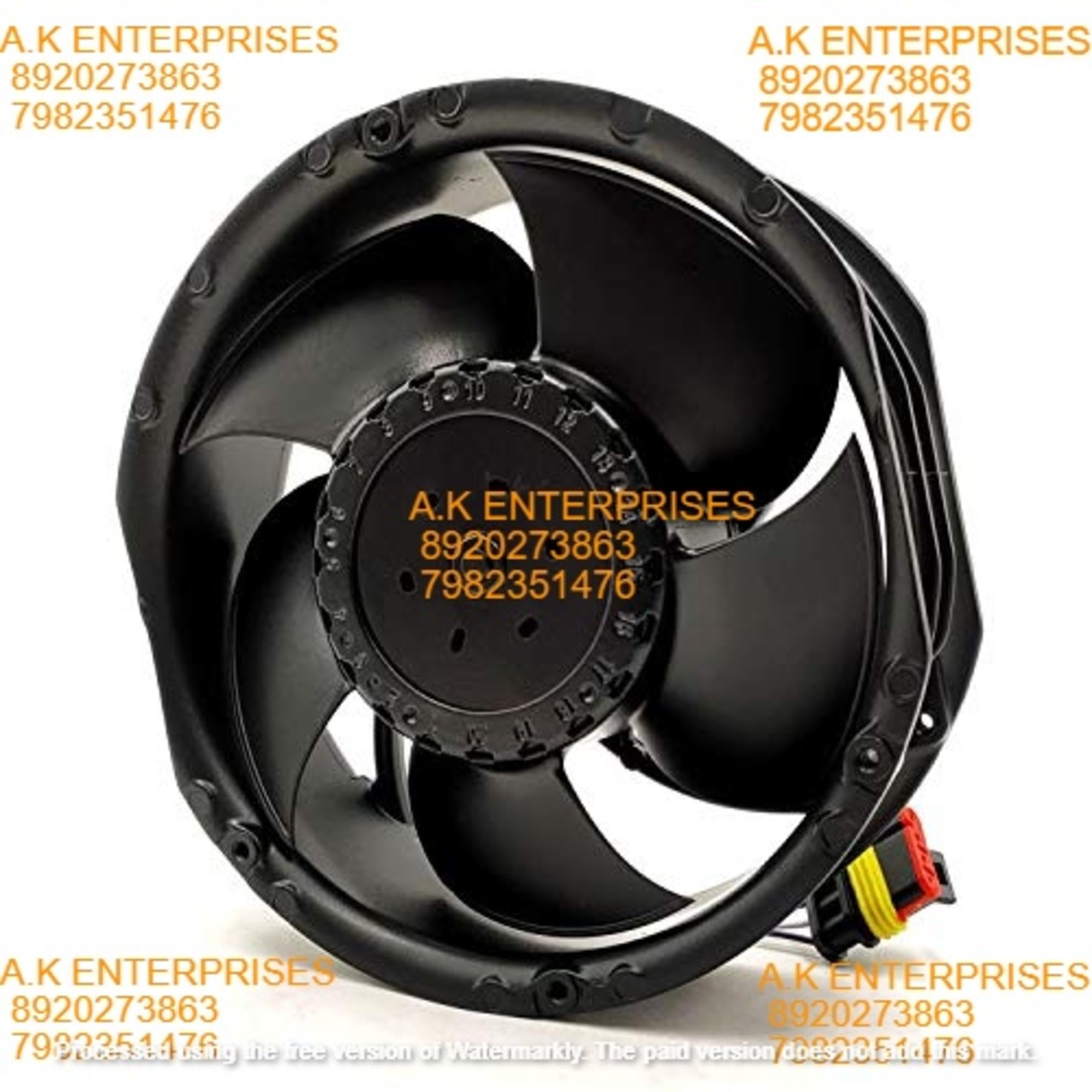 Ebmpapst 6318/2tdhhp Axial Fan 48v-2.65a 127w Dc Brushless Air Cooling Metal Fan 7000 Rpm 172 * 50mm 4-wire - Color: Black