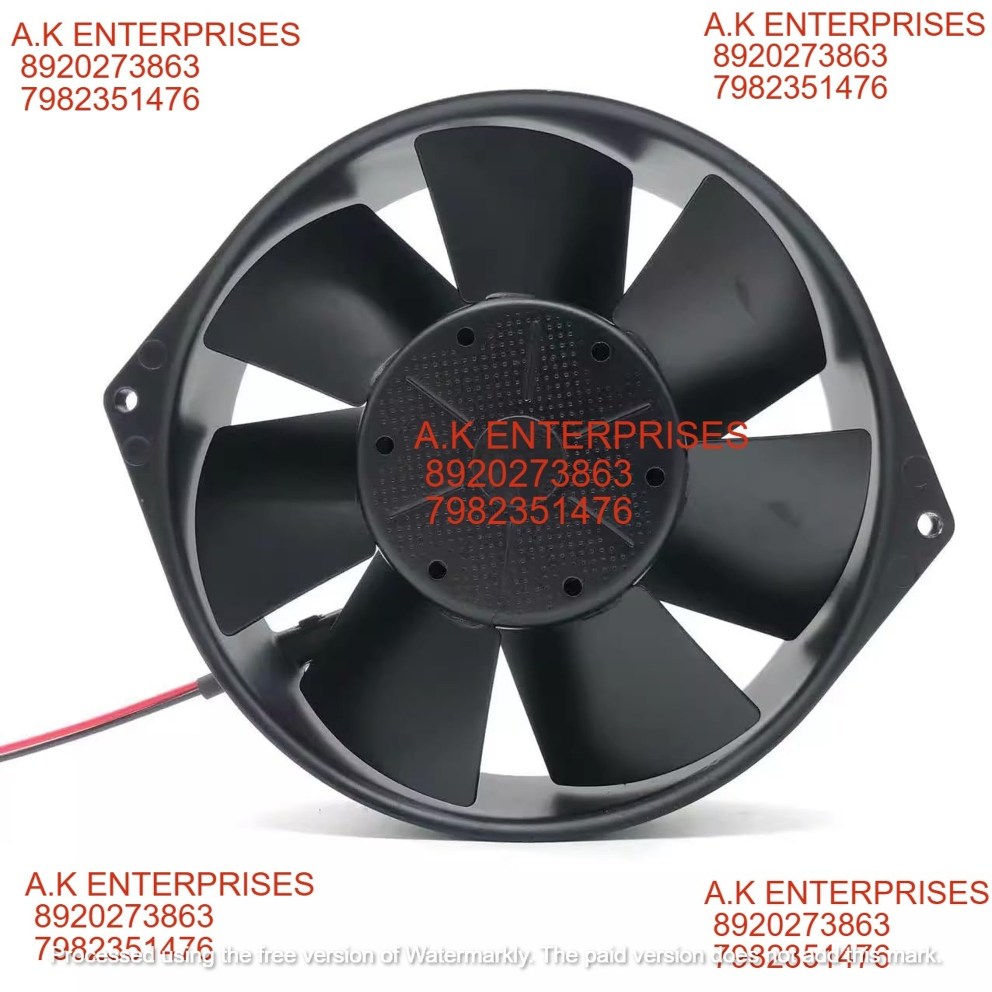 ebmpapst 7214 N Axial Fan 24V-500mA 12W DC Brushless Air Cooling Fan 2850 RPM 150 * 150 * 38mm 2-Wire Metal