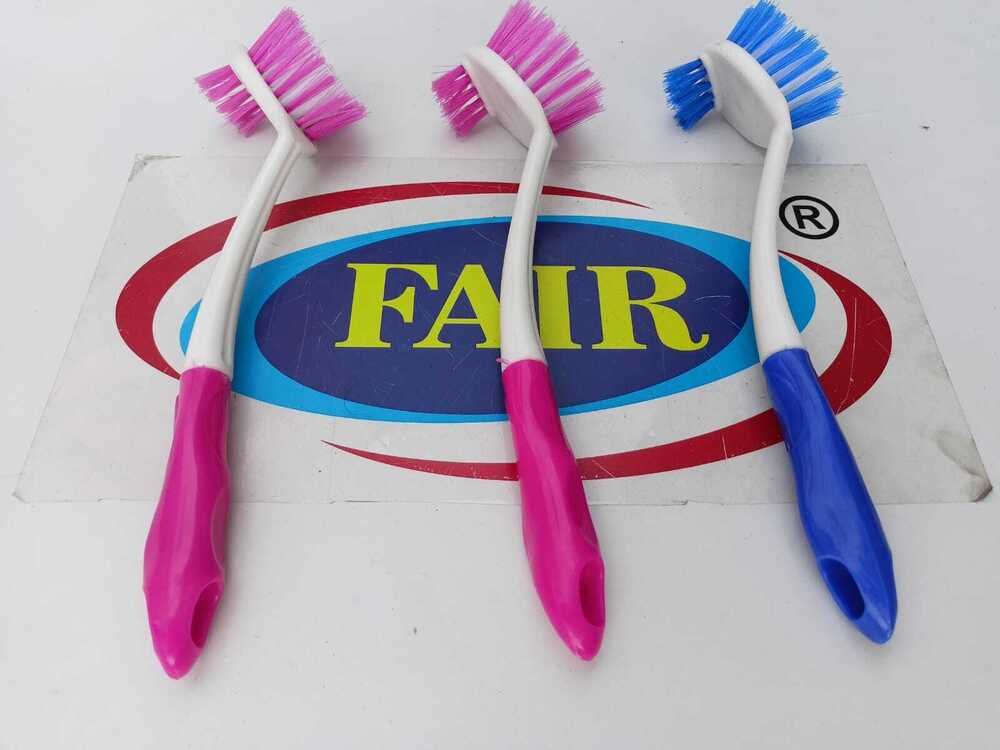 Dual Sink Brush - Plastic Material, Dual Side Shape, Assorted Colors | Durable And Rust-resistant For Efficient Kitchen Sink Cleaning