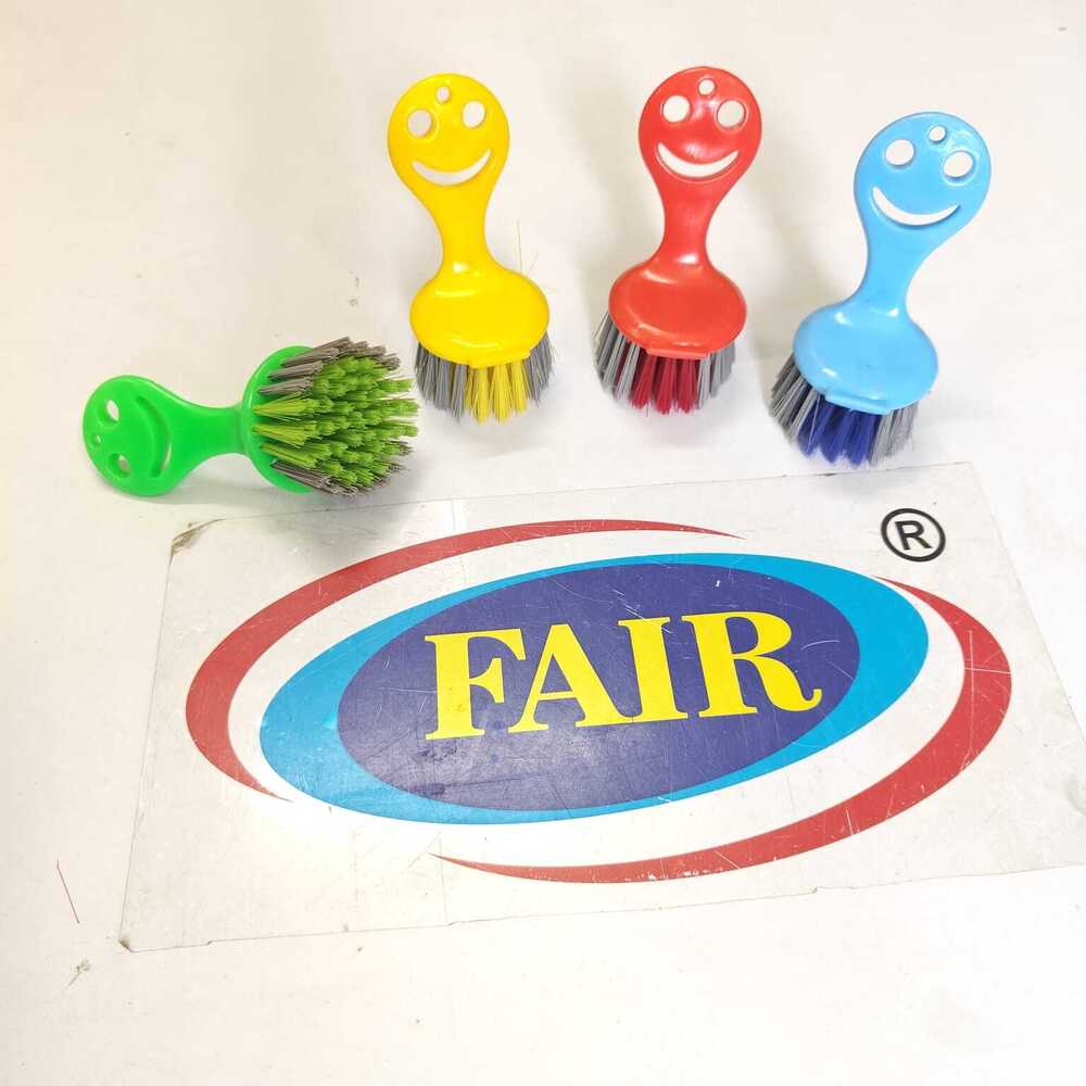 Smiley Sink Brush - Fresh Plastic, Assorted Colors | Durable, Rust-resistant Design For Effective Sink Cleaning And Grime Removal