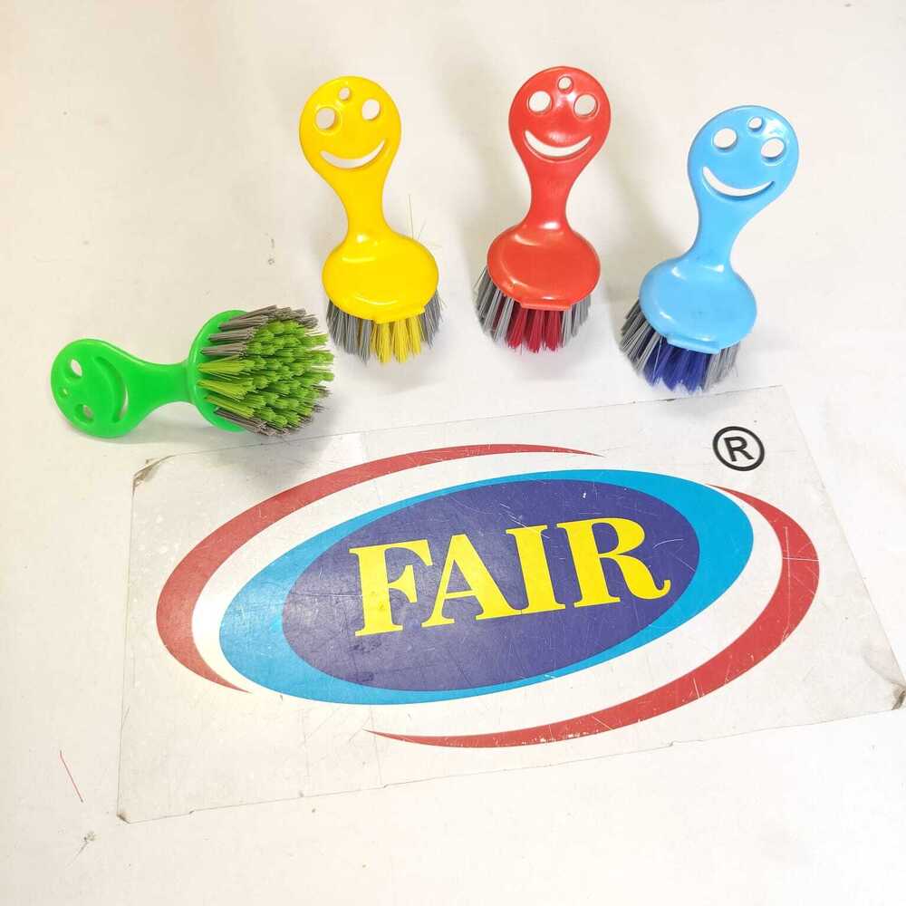 Smiley Sink Brush - Fresh Plastic, Assorted Colors | Durable, Rust-resistant Design For Effective Sink Cleaning And Grime Removal