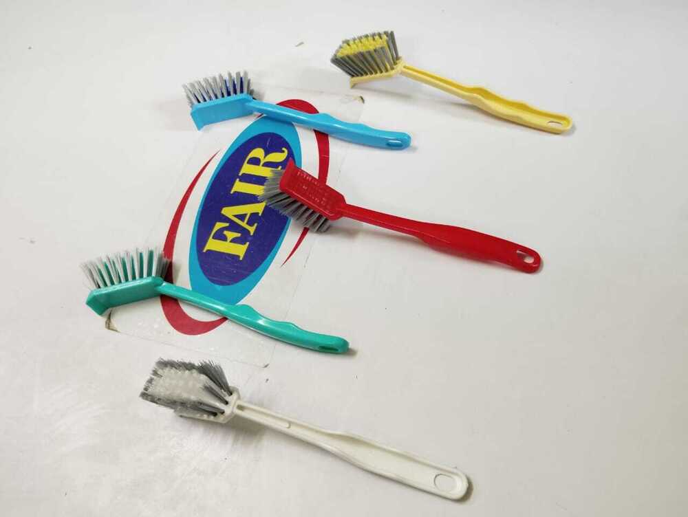 Khurchan Sink Brush - Virgin Plastic Material | Assorted Color, Enhanced Durability With Special Rubber, No Water Marks After Use