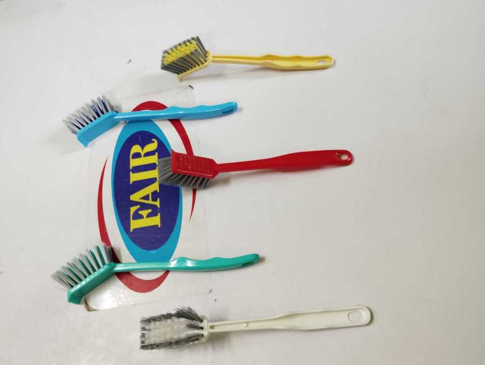 Khurchan Sink Brush - Virgin Plastic Material | Assorted Color, Enhanced Durability With Special Rubber, No Water Marks After Use