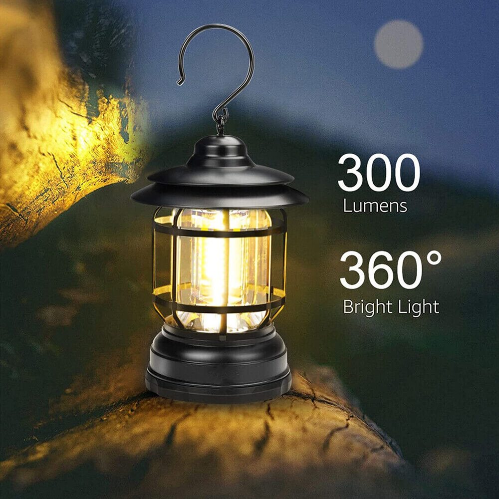 LED Retro Style Camping Lamp