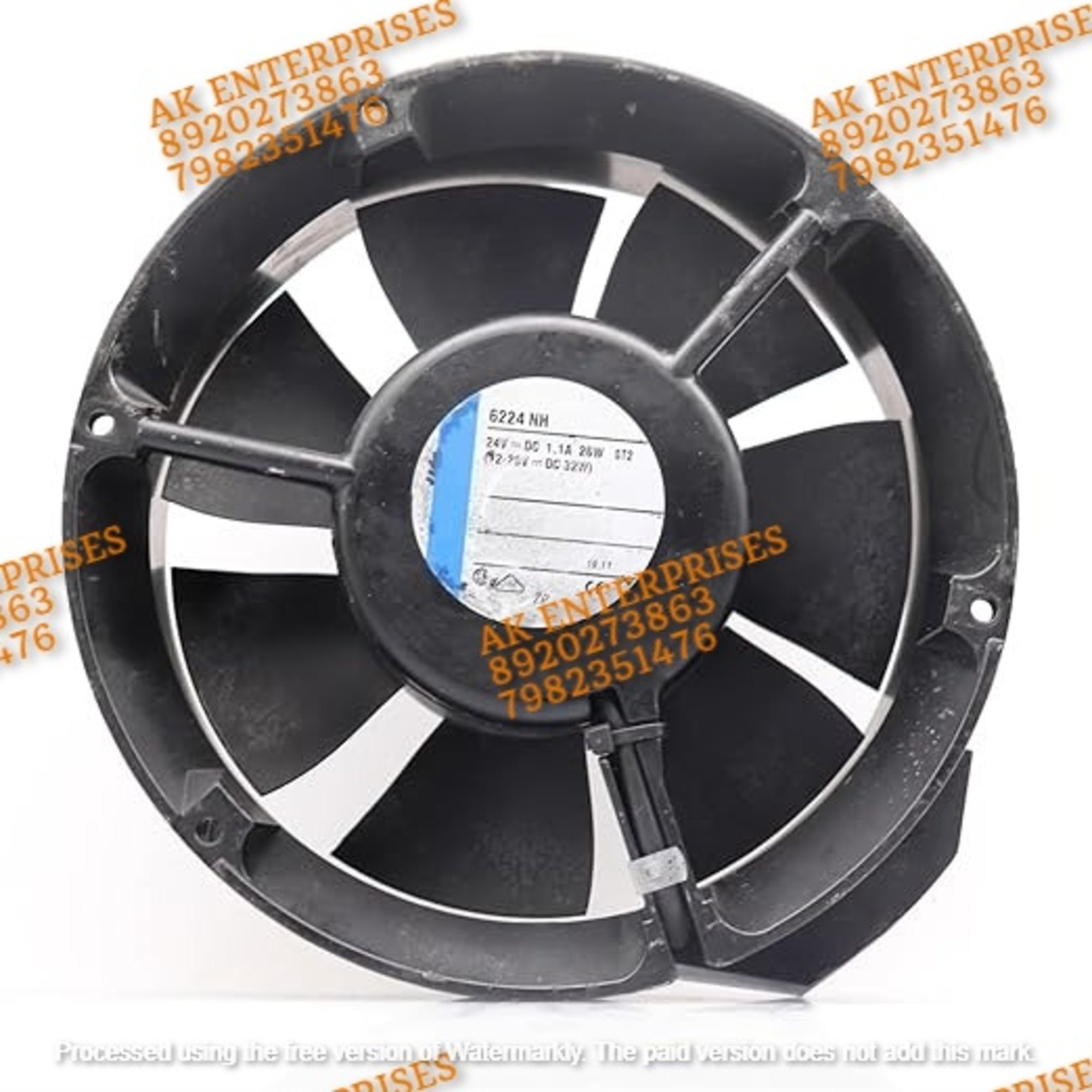 ebm-papst 6224NH Axial Fan 24V~1.1A 26W DC Brushless Air Cooling Fan 4000 RPM 172 * 72 * 51mm 2Wire