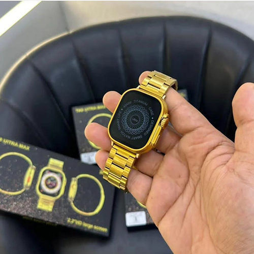 24 Caret Ultra Smart Watch - Color: Golden