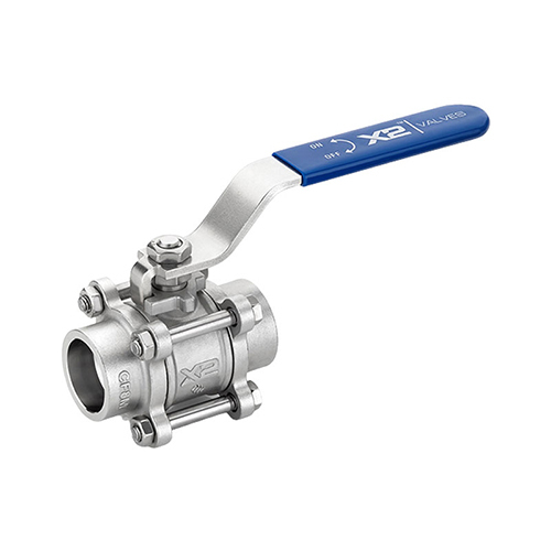 Ms Screw End Ball Valve - Finish: Polished