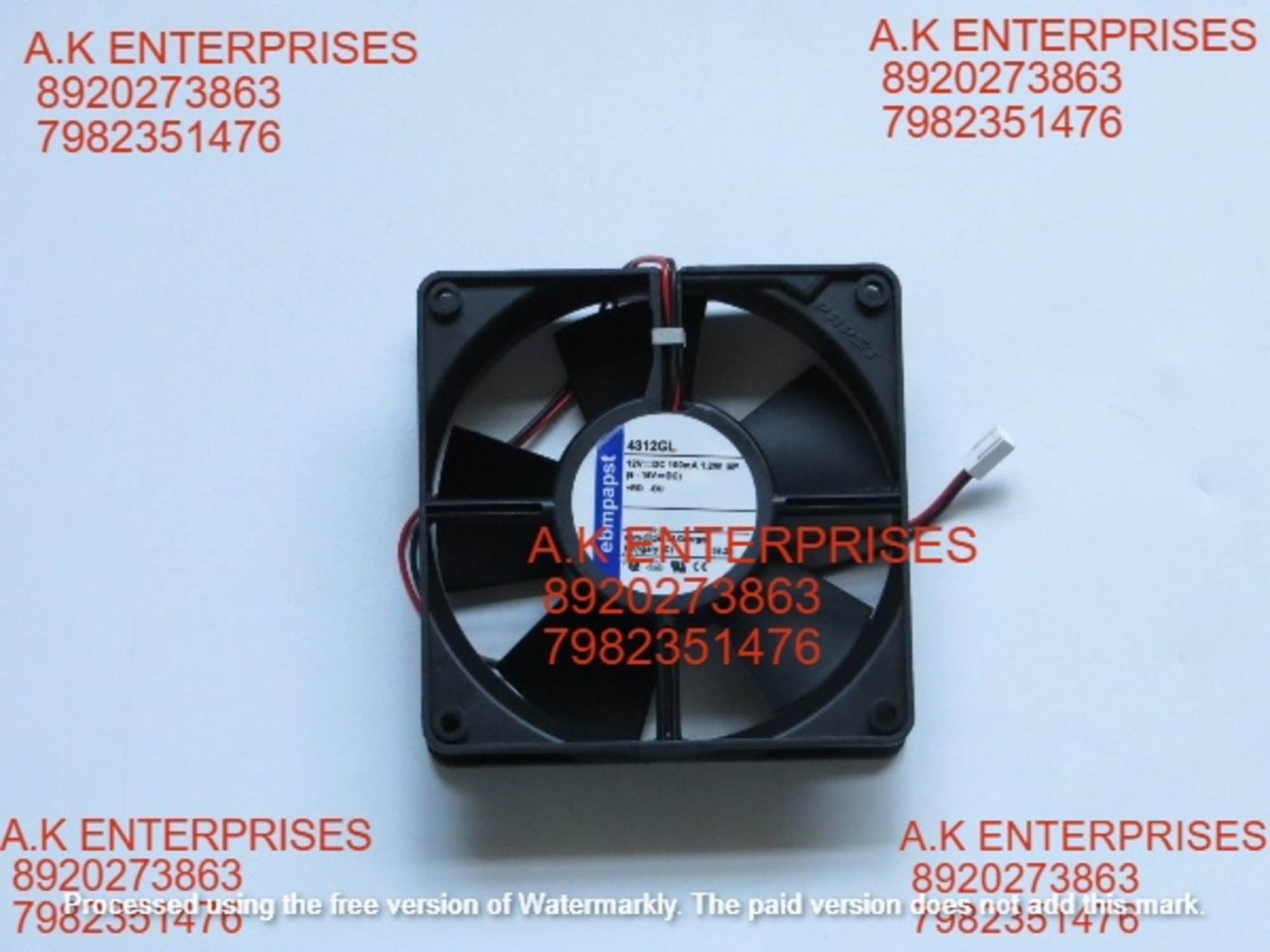 EBM-Papst 4312GL 12V 1.2W 2wires Cooling Fan