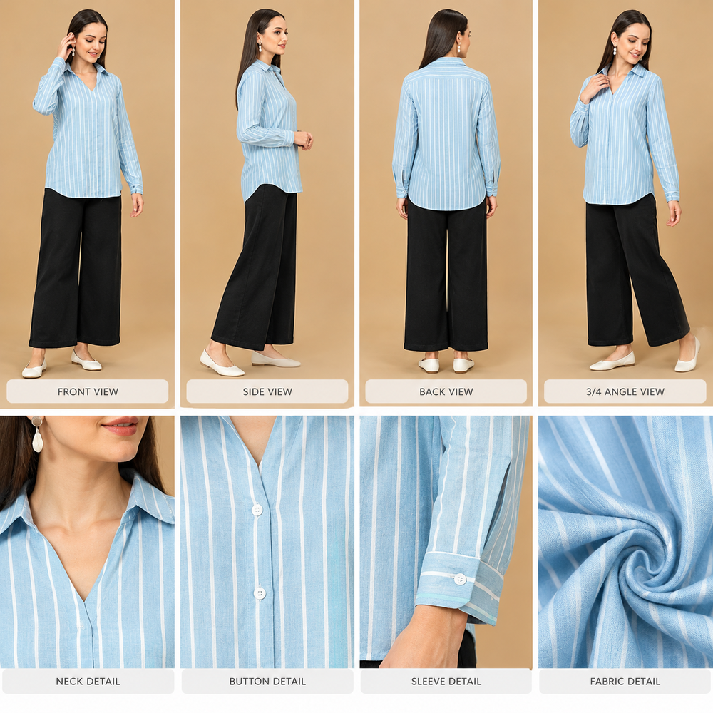 Tunic Top - Multicolor Full Sleeves Modern Design | High-Quality Material Washable All-Season Versatility