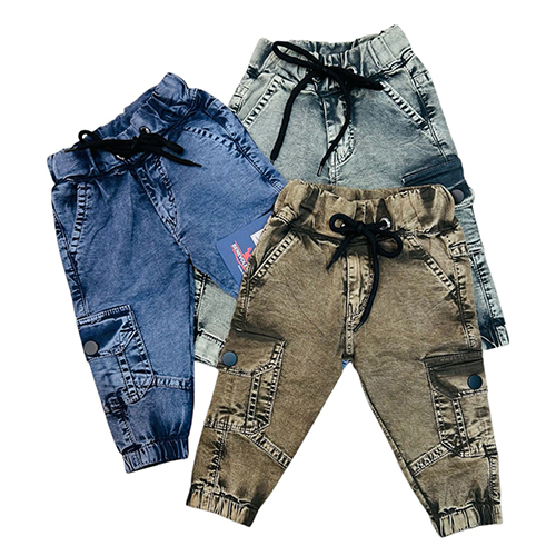 Kids Soft Fabric Cargo Jeans