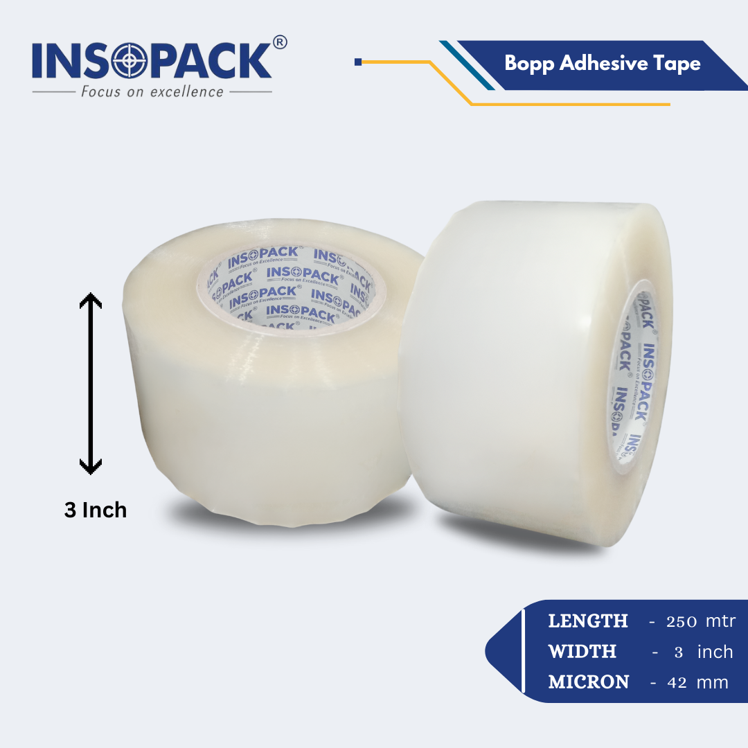 Transparent Tape - High Clarity, 1 Inch X 60 Yards | Strong Adhesion, Tear-resistant, Ideal For Office And Home Use