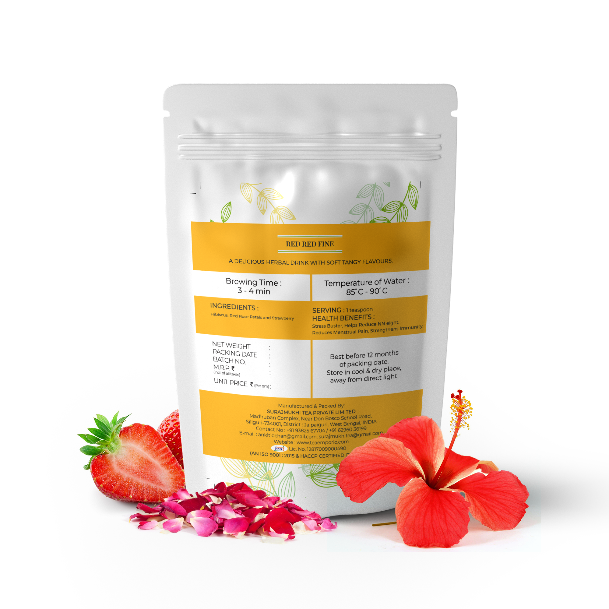 Red Red Fine Tea - Color: Black