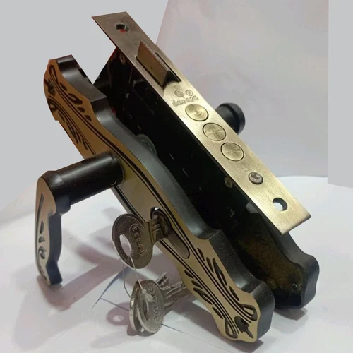 Mortise Door Lock - Color: Golden & Black