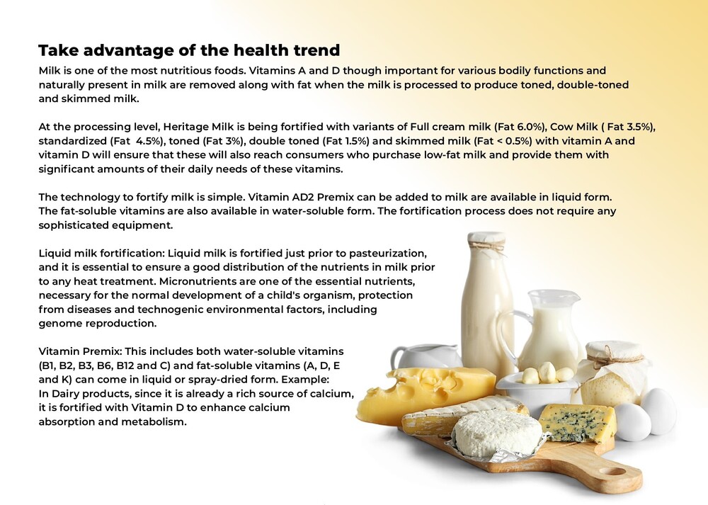 Milk Fortification - Age Group: Adults
