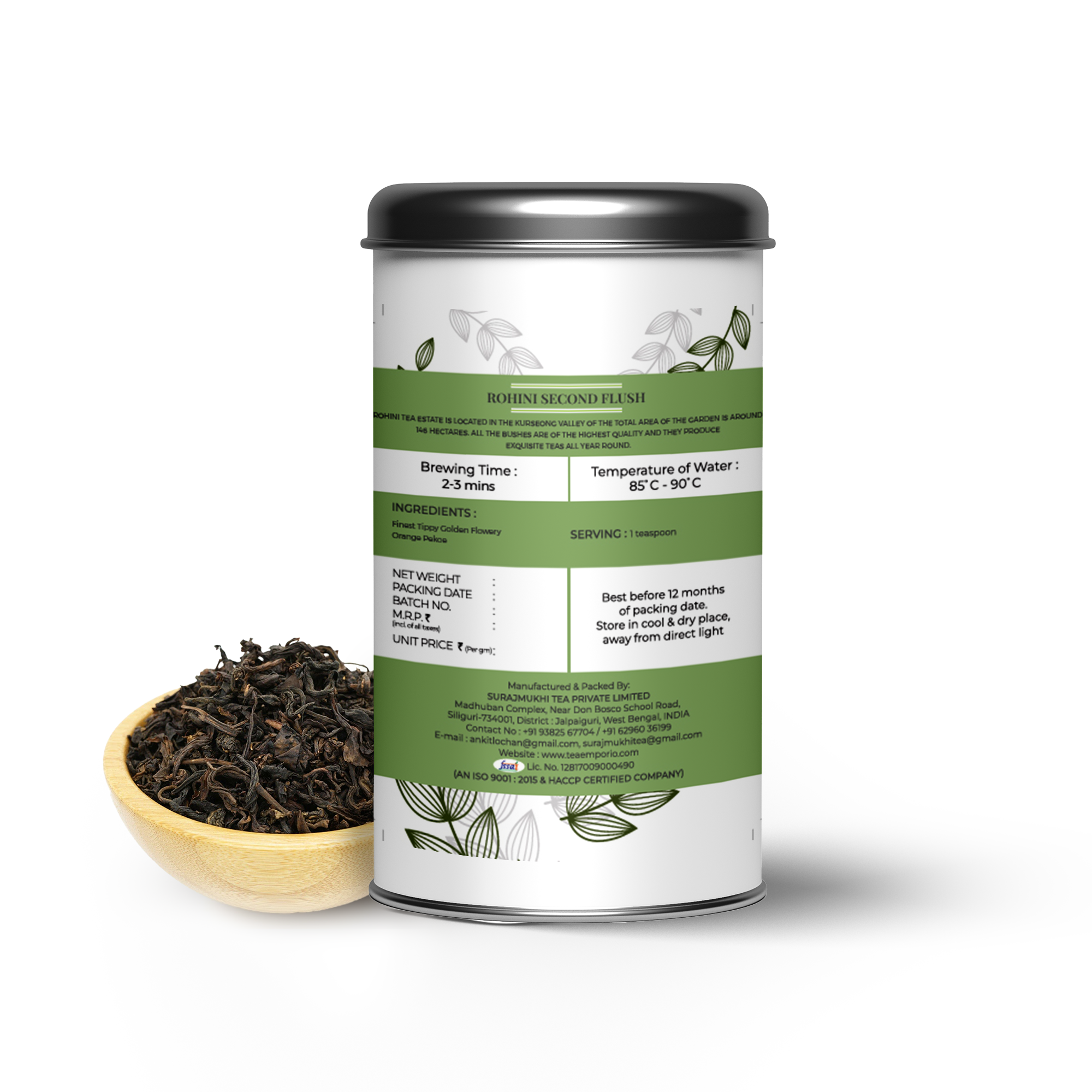Rohini Second Flush Darjeeling Tea - Aroma: [