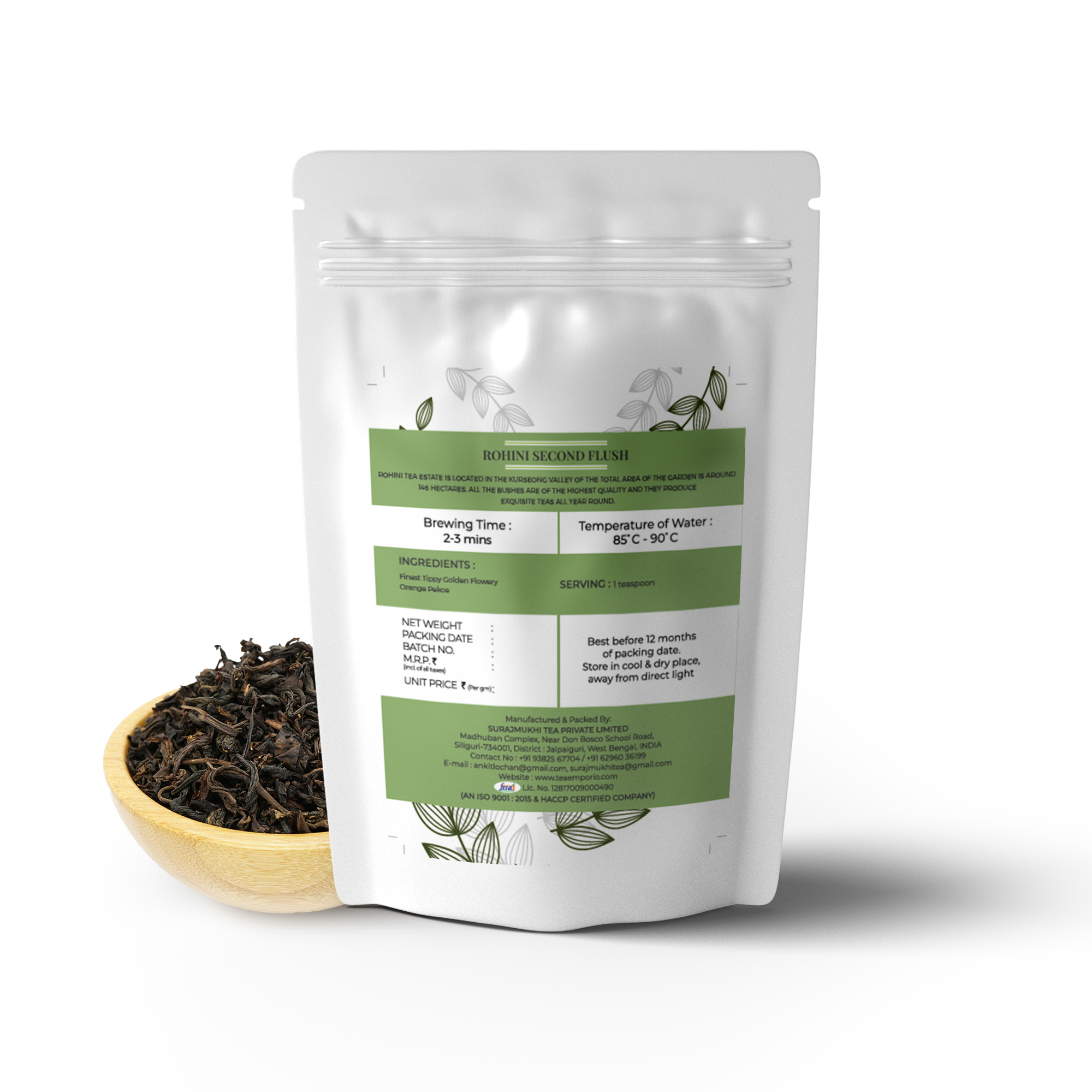 Rohini Second Flush Darjeeling Tea - Aroma: [