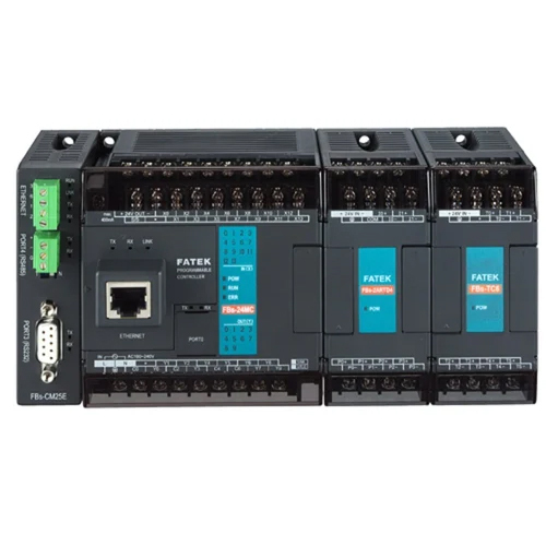 Fatek s 24 PLC - 220 Volt Rated Voltage Black Surface Color - 1 Year Warranty