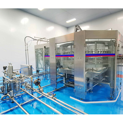 2800 Kg Fully Automatic Bottling Line - Stainless Steel 1900x1830x2200 Mm | High Performance Plc Control 1000-2000 Bph