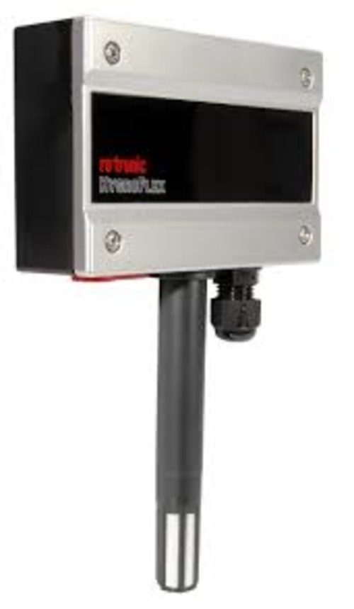 Humidity & Temperature Transmitter - Abs Material, Black & Grey Color | 2% Accuracy, 12-28 Vac / 15-40 Vdc Power, 140-200g Weight, Ideal For Hvac Applications