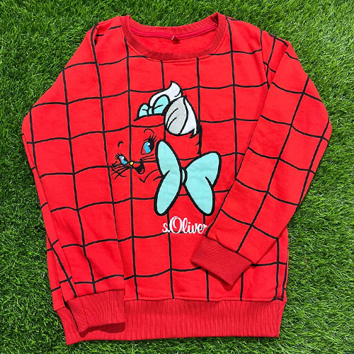 Boys Full Sleeve Printed Sweatshirt - Color: Red