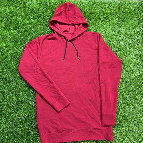 Mens Plain Dark Pink Hoodies - Design: Standard